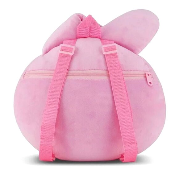 NWT SANRIO My Melody Hello Kitty Squishee Cloud Pink Plush Pillow Backpack - Picture 3 of 4
